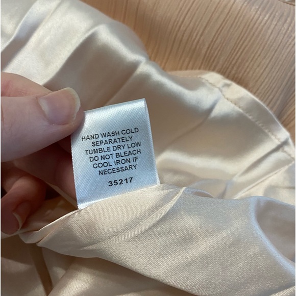 NWT SugarLips Champagne Angel Eyes Satin Mini Dress - Picture 10 of 12